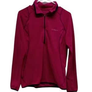 Columbia Fuchsia & Black Half-Zip Women's Pullover